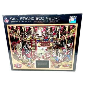 NEW YouTheFan NFL Barnyard Fans 500pc Puzzle San Francisco 49ers SEALED M3